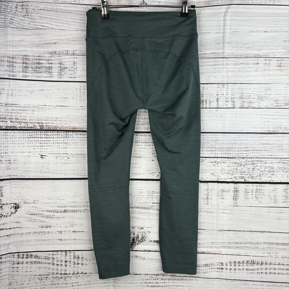 Outdoor Voices Women Small Leggings Pants Ankle Cropped Green Space Dye Mid Rise - Picture 8 of 11